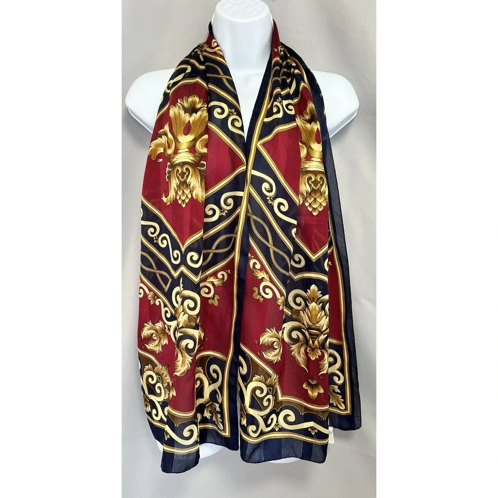 BASHA Scarf Polyester Made In Italy Multicolor Rectangle‎ Women's